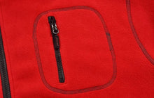 FMR, ZIP THROUGH FLEECE SWEATER PESSO, RED