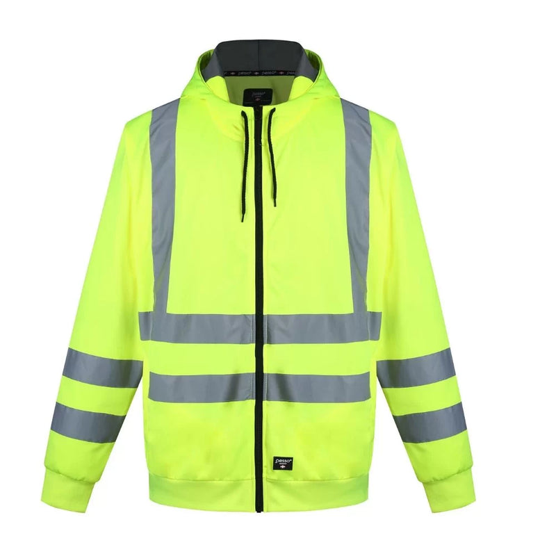 FL03_G, SWEAT À CAPUCHE POLAIRE ZIPPÉ CHAUD PESSO, JAUNE