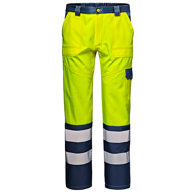 MC3552 - MISTRAL 200 trousers, HI-VIS YELLOW/BLUE, SIR