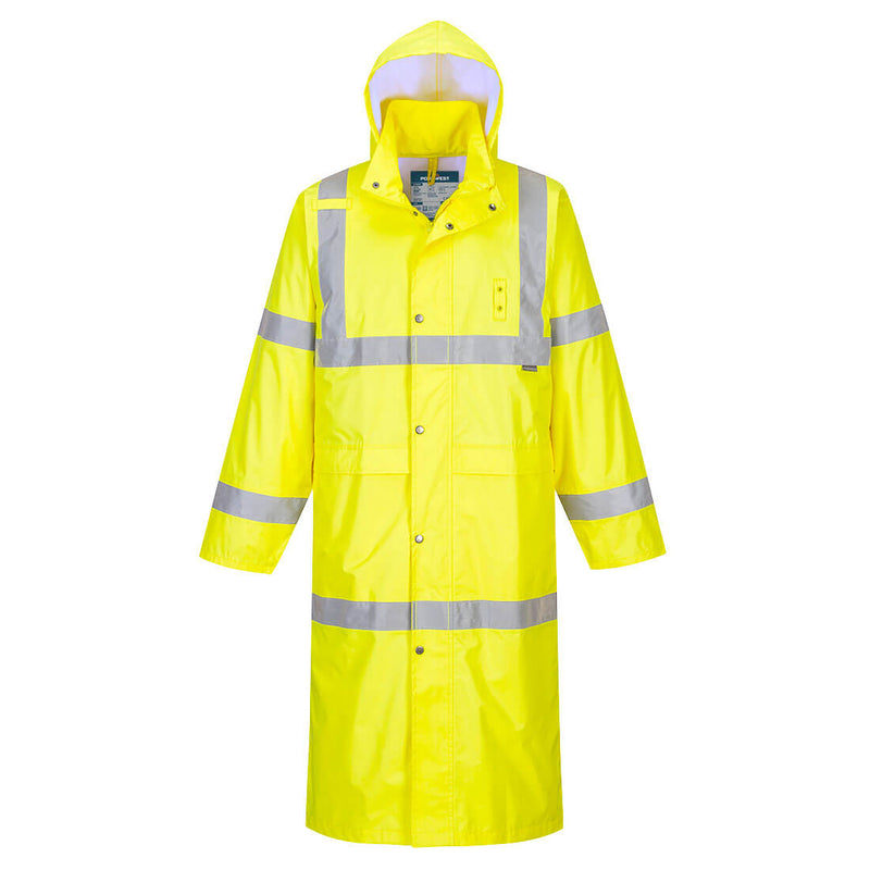 H445 - Hi-Vis Rain Coat 122cm Yellow