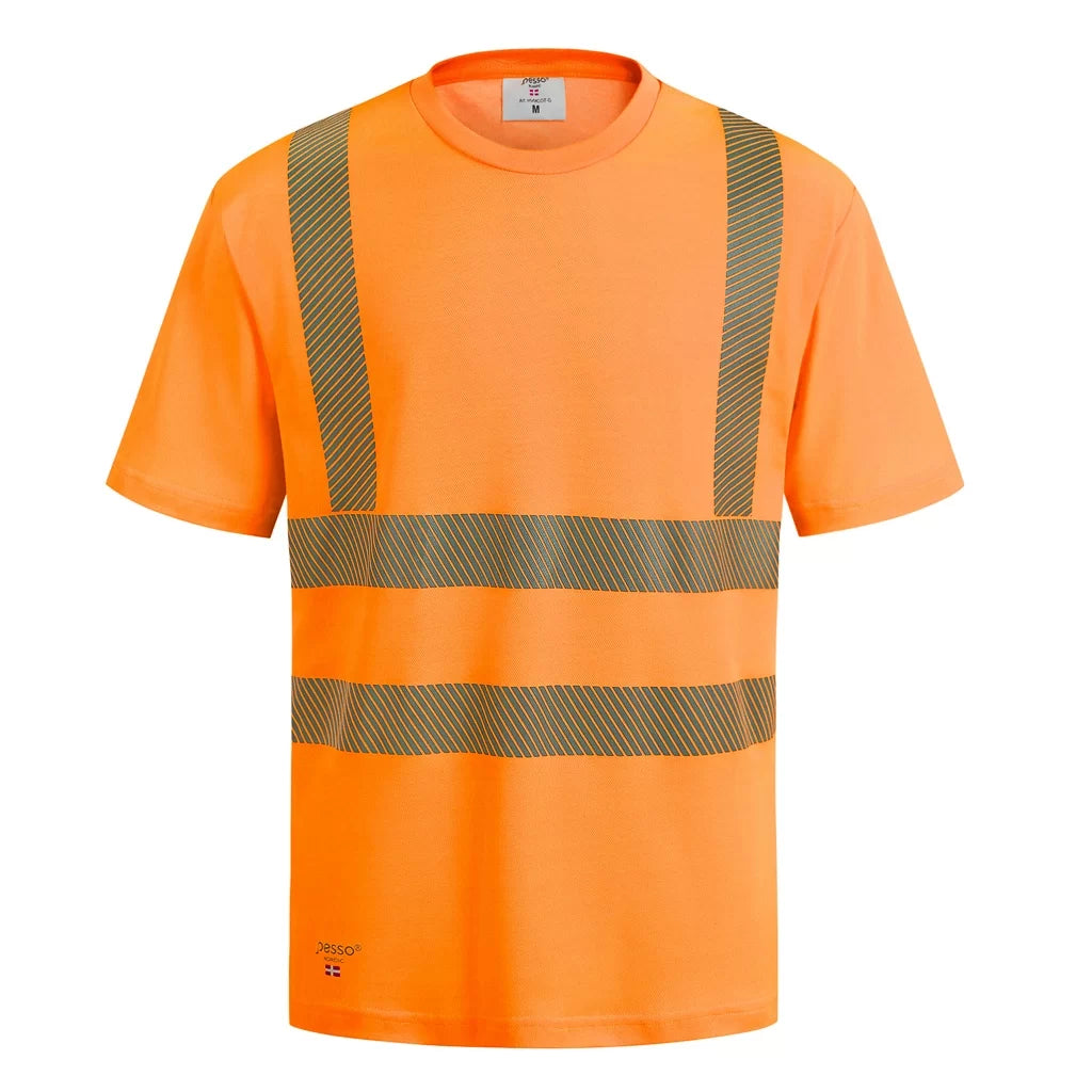 HVMCOT_OR, T-SHIRT HAUTE VISIBILITÉ PESSO HVMCOT, ORANGE