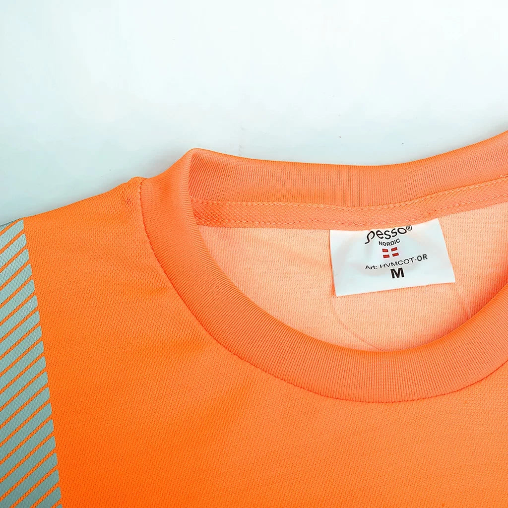 HVMCOT_OR, T-SHIRT HAUTE VISIBILITÉ PESSO HVMCOT, ORANGE