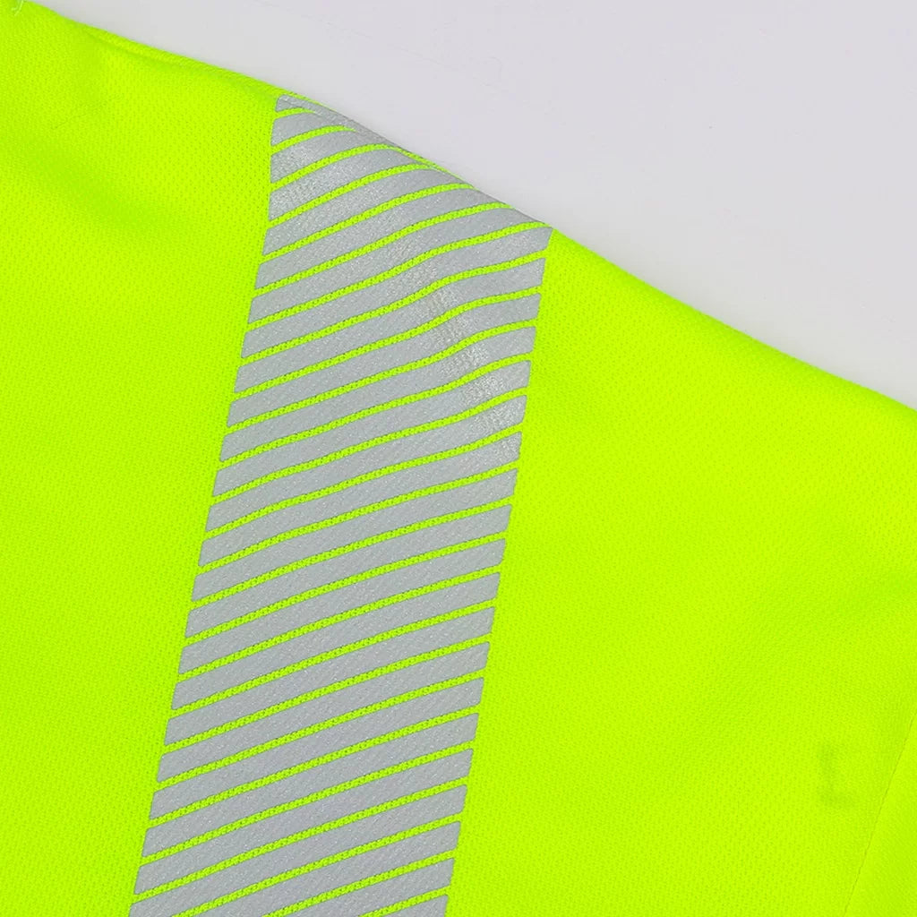 HVMIL_G, T-SHIRT À MANCHES LONGUES HAUTE VISIBILITÉ PESSO HVMIL, JAUNE