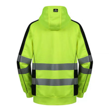 FL05_G, SWEAT À CAPUCHE EN POLAIRE ZIPPÉ CHAUD PESSO, JAUNE
