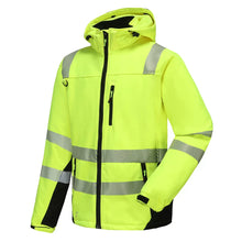 CALGARY_G, VESTE SOFTSHELL PESSO CALGARY HI-VIS, JAUNE