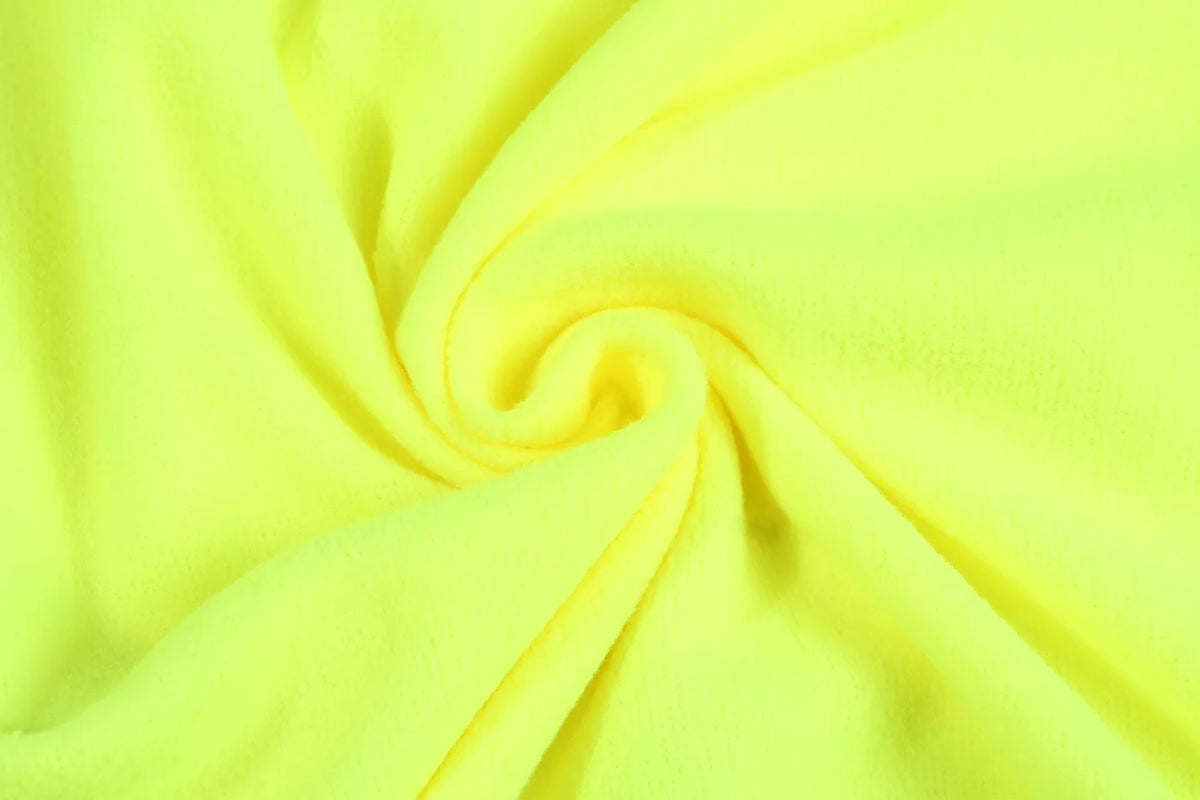 FL03_G, SWEAT À CAPUCHE POLAIRE ZIPPÉ CHAUD PESSO, JAUNE