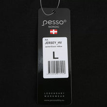 JERSEY_HV, SWEAT À CAPUCHE ZIPPÉ CHAUD PESSO JERSEY, NOIR/JAUNE
