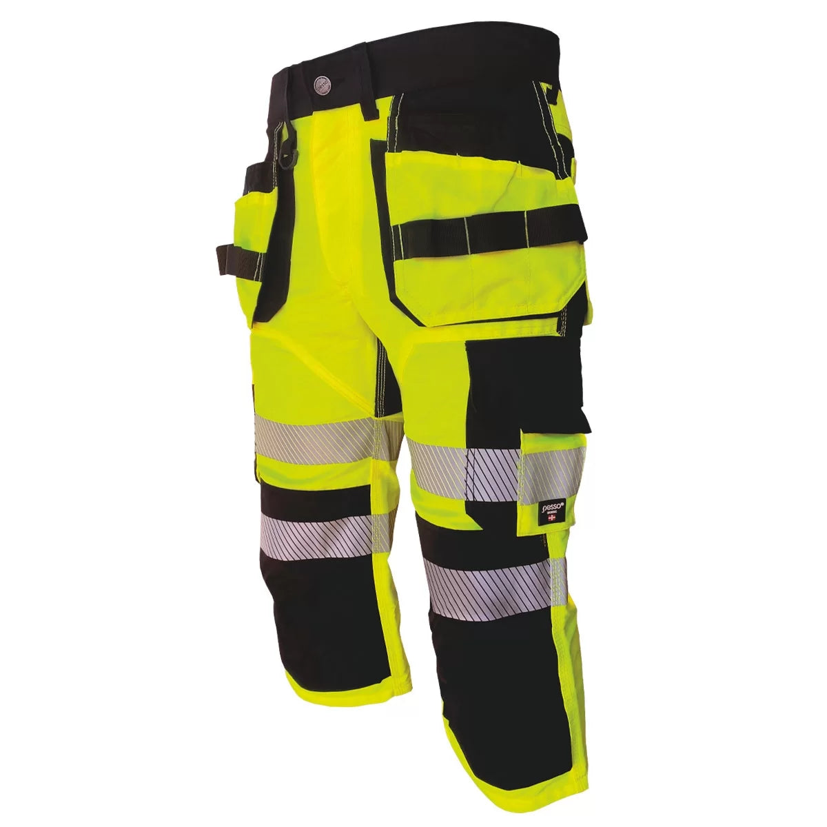 KB135G, PANTALON COURT 3/4 DE TRAVAIL PESSO URANUS FLEXPRO 135, JAUNE
