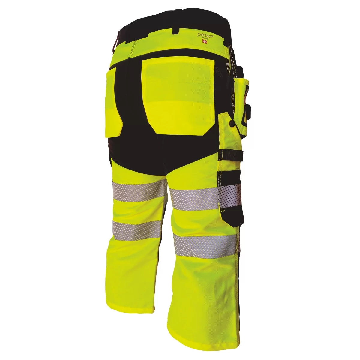 KB135G, PANTALON COURT 3/4 DE TRAVAIL PESSO URANUS FLEXPRO 135, JAUNE