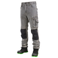 KD155_Grey, Workwear pants Pesso Denim Flex Ultimate Strech 155