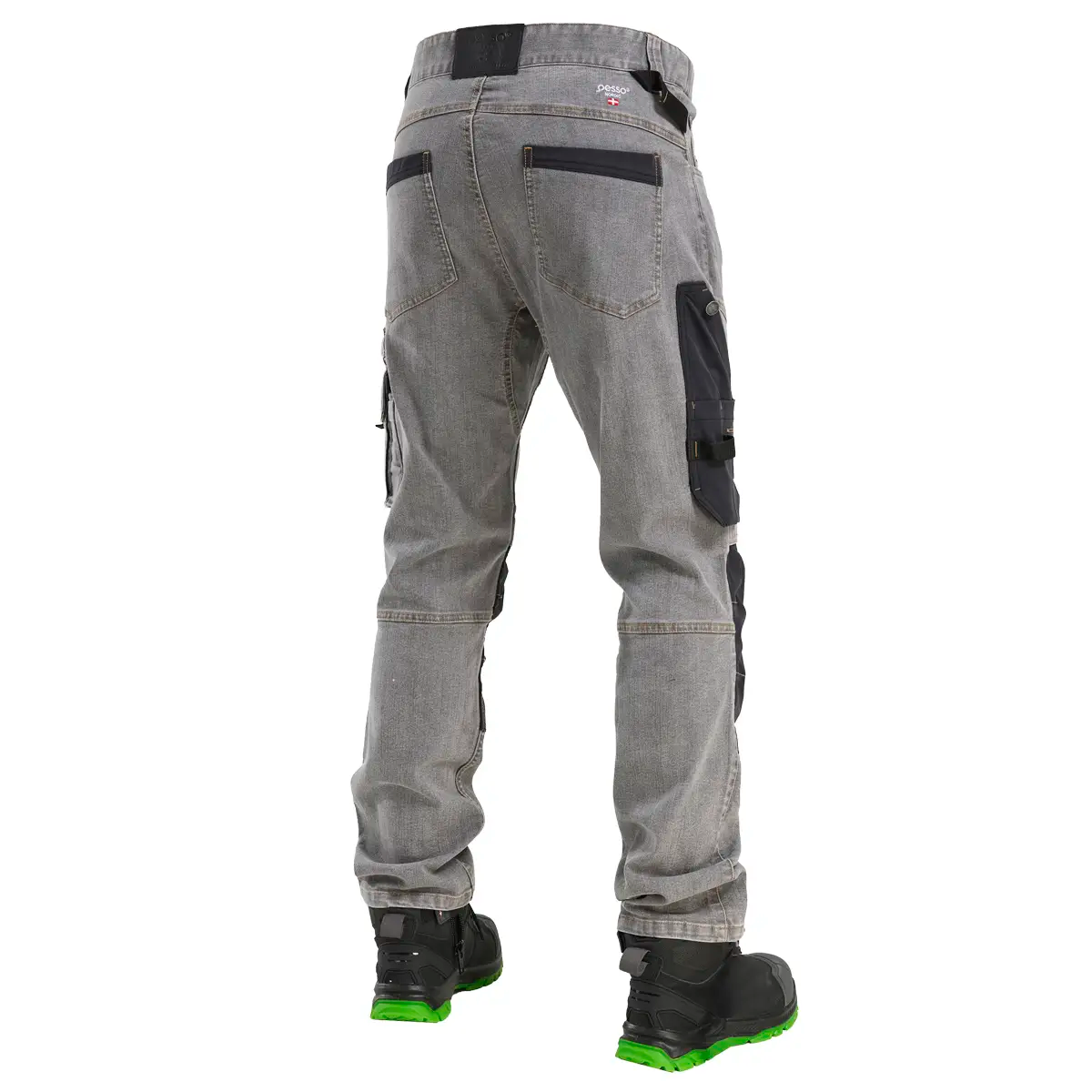 KD155_Grey, Workwear pants Pesso Denim Flex Ultimate Strech 155