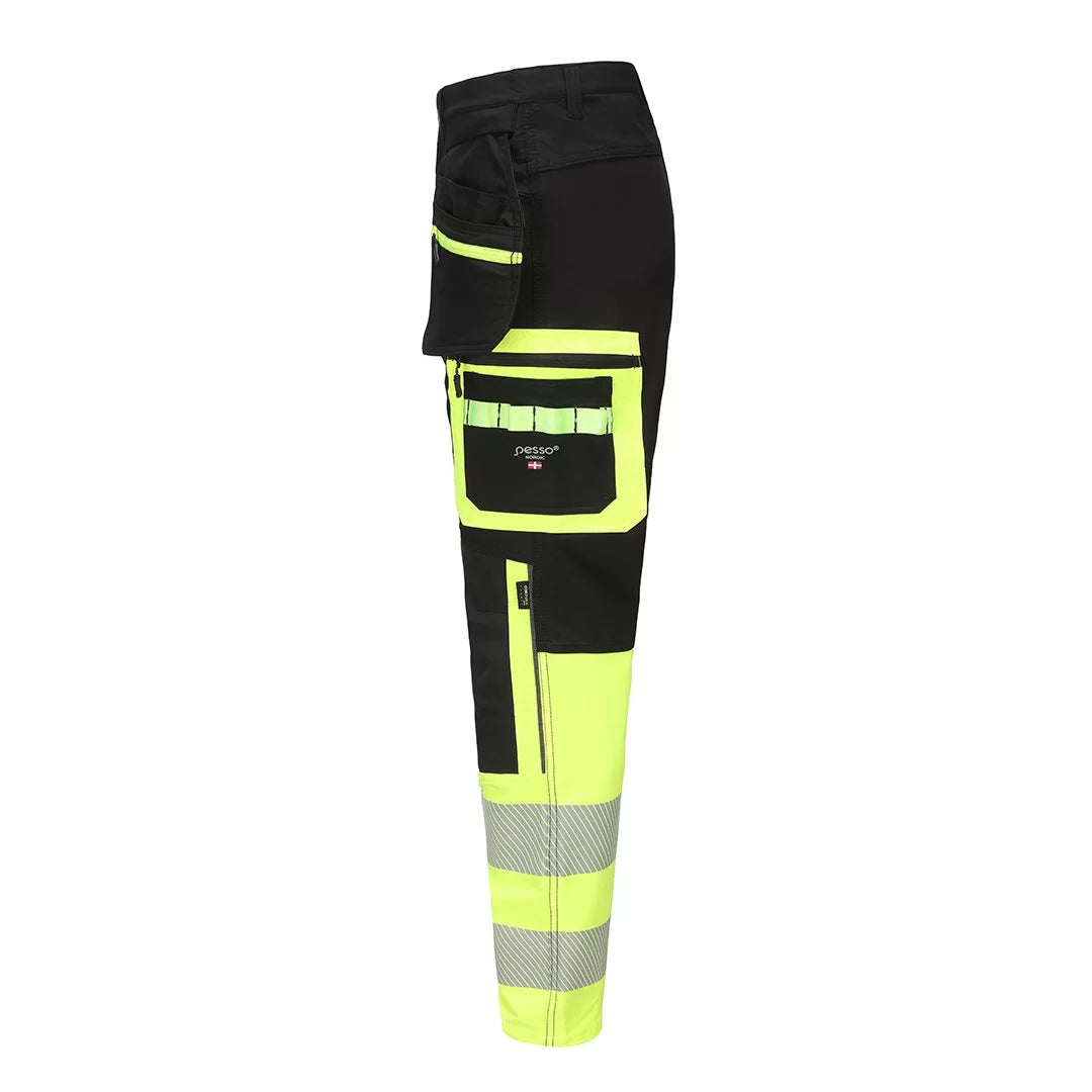 KD175_HVG, PANTALON DE TRAVAIL PESSO JUPITER FLEX FIT KD175_HVG, JAUNE