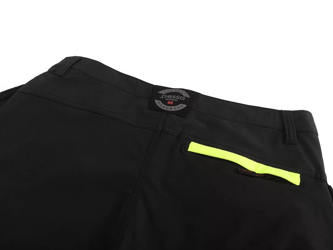 KD175_HVG, PANTALON DE TRAVAIL PESSO JUPITER FLEX FIT KD175_HVG, JAUNE