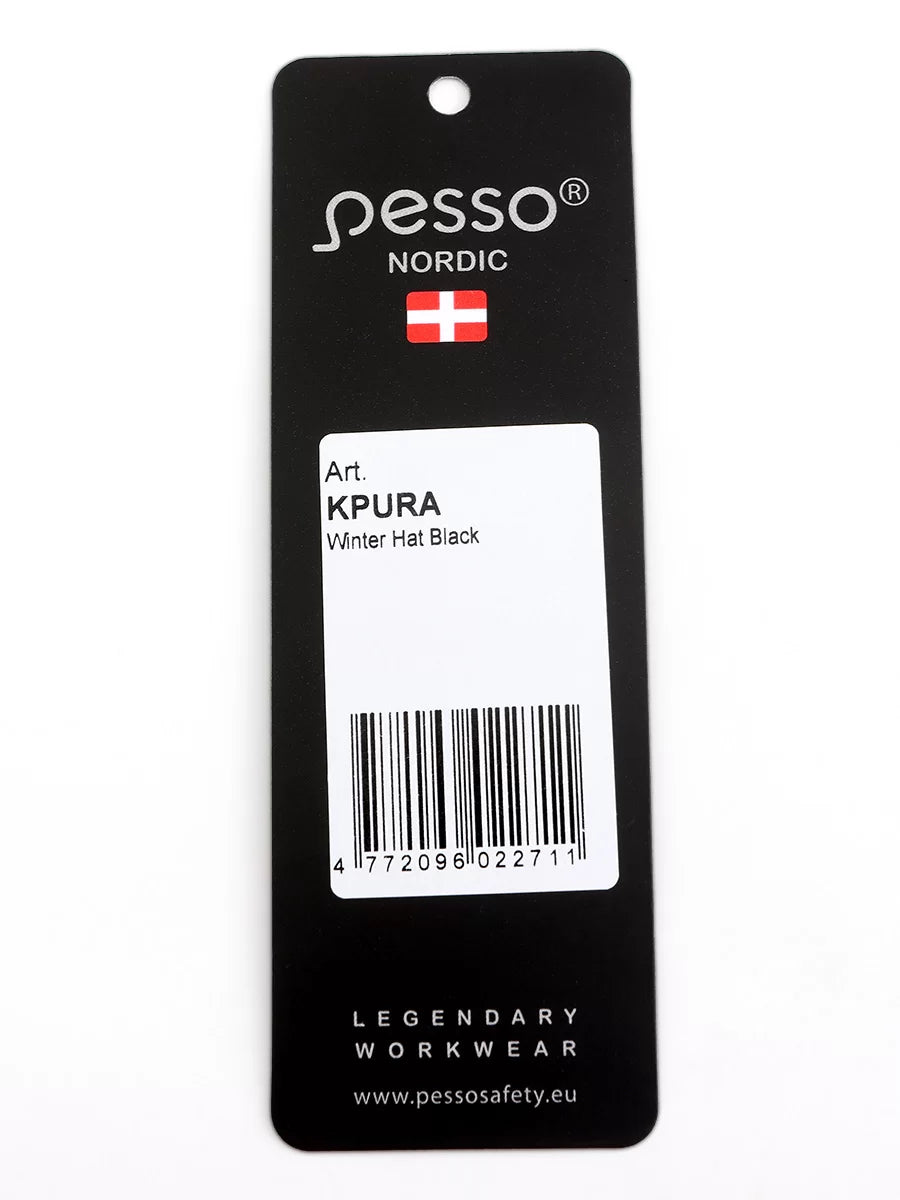 KPURA, BONNET HIVER MÉRINOS PESSO KPURA, NOIR