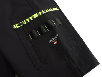 KS145B, SHORT DE TRAVAIL PESSO MERCURY STRETCH 145B, NOIR