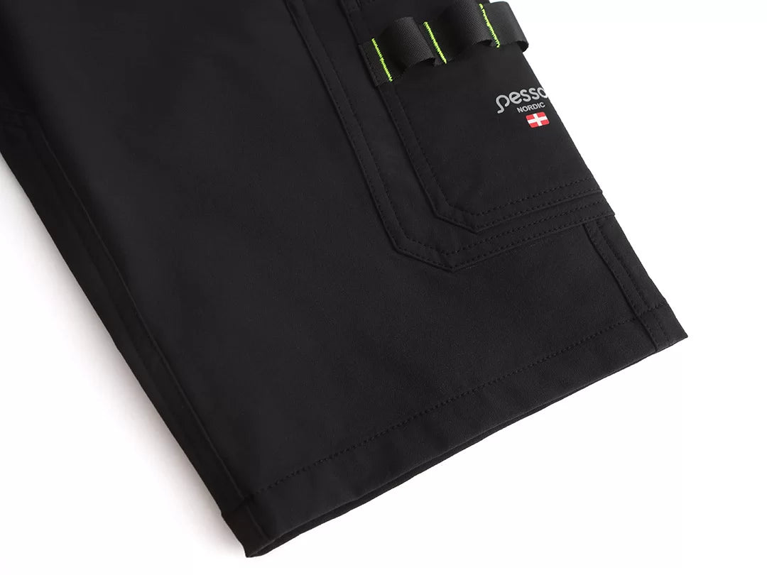 KS145B, SHORT DE TRAVAIL PESSO MERCURY STRETCH 145B, NOIR