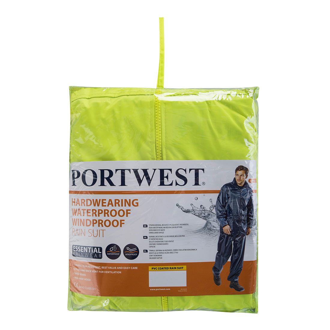 L440 - Essentials Rainsuit (2 Piece Suit) (Yellow)