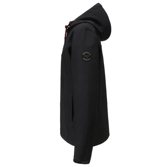 LEO, RIPSTOP SOFTSHELL JACKET PESSO LEO, BLACK