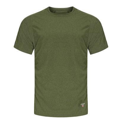 MP205_G, T-SHIRT PESSO BREEZE, GRIS-JAUNE