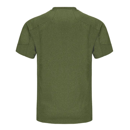 MP205_G, T-SHIRT PESSO BREEZE, GRIS-JAUNE