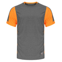 MP205_OR, T-SHIRT PESSO BREEZE, GRIS-ORANGE