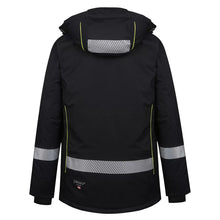 NOVA_J, VESTE D'HIVER IMPERMÉABLE PESSO NOVA, NOIR – JAUNE