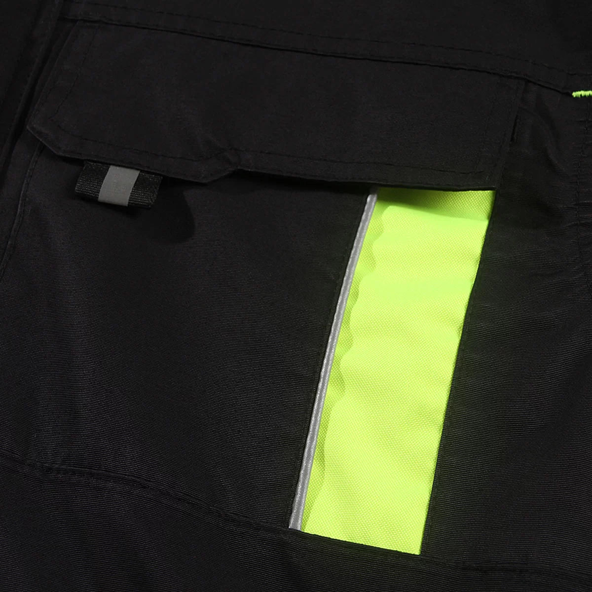 NOVA_J, VESTE D'HIVER IMPERMÉABLE PESSO NOVA, NOIR – JAUNE