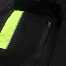 NOVA_J, VESTE D'HIVER IMPERMÉABLE PESSO NOVA, NOIR – JAUNE