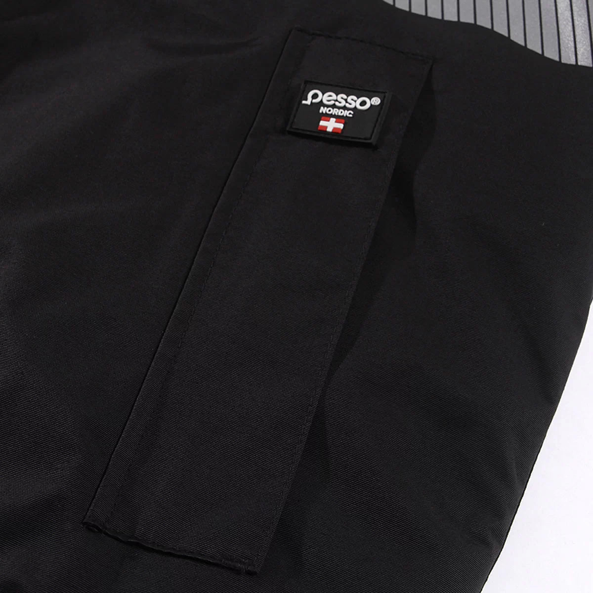 NOVA_J, VESTE D'HIVER IMPERMÉABLE PESSO NOVA, NOIR – JAUNE
