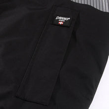NOVA_J, VESTE D'HIVER IMPERMÉABLE PESSO NOVA, NOIR – JAUNE