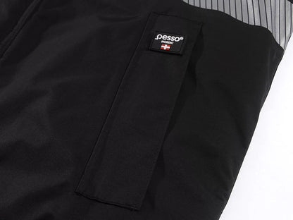 NOVA_OR, WATERPROOF WINTER JACKET PESSO NOVA, BLACK ORANGE