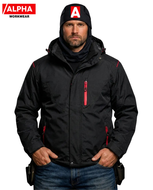 HELSINKI_J, WATERPROOF WINTER JACKET PESSO HELSINKI, BLACK