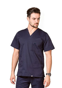 PHILTEX- Poly Cotton Unisex Scrub Top (Navy)