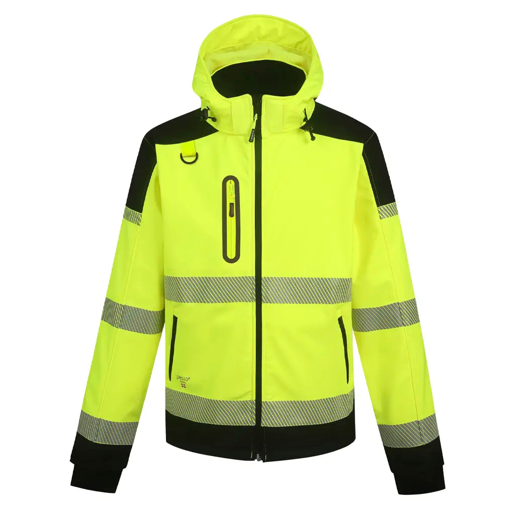 PALERMO_G, VESTE SOFTSHELL HAUTE VISIBILITÉ PESSO PALERMO, JAUNE