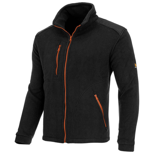 350G BLACK-ORANGE REINFORCED FLEECE