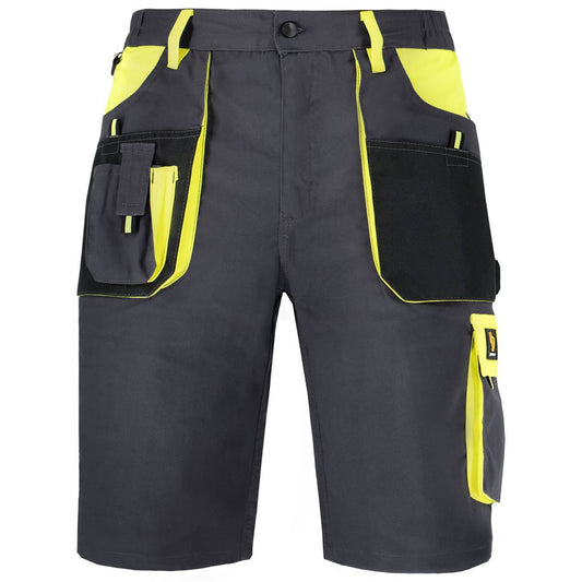 PROWORK STRETCH SHORTS grey - yelow Procera