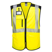 PW309 - PW3 Hi-Vis Executive Vest Yellow/Black