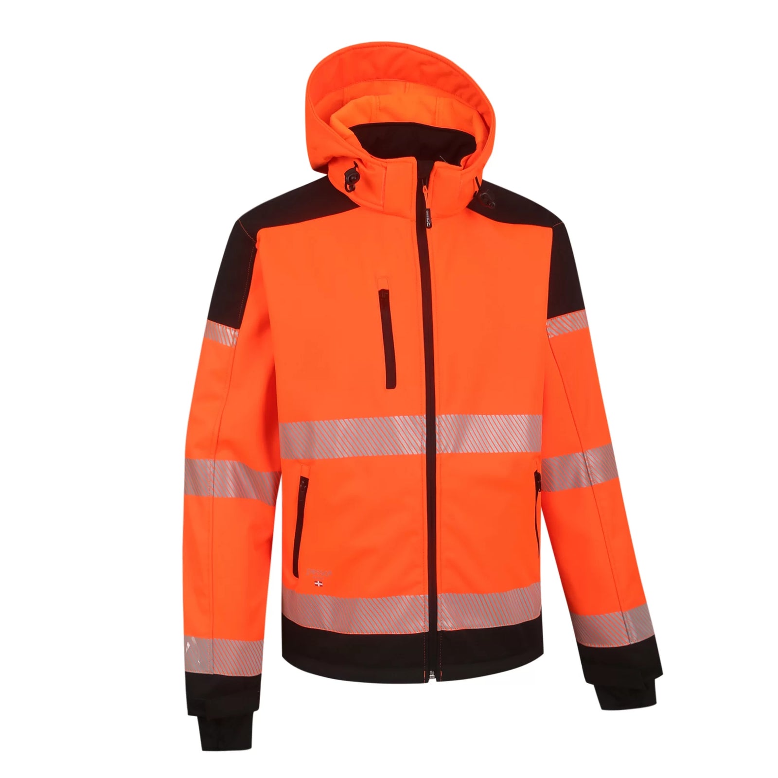 PALMERO_OR, VESTE SOFTSHELL HAUTE VISIBILITÉ PESSO PALERMO, ORANGE