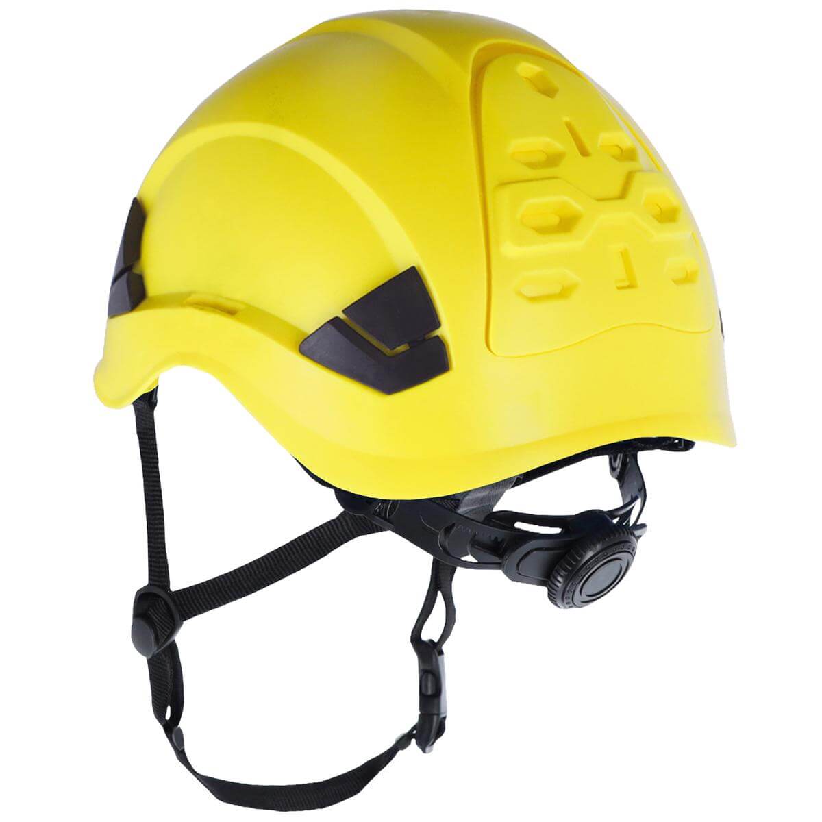 SALLET YELLOW SAFETY HELMET FOR WORKING AT HEIGHT