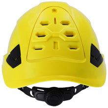 SALLET YELLOW SAFETY HELMET FOR WORKING AT HEIGHT