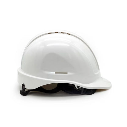 CASQUE SALN, COQUE EN POLYPROPYLÈNE HAUTE DENSITÉ PESSO - BLANC, JAUNE, ROUGE, BLEU
