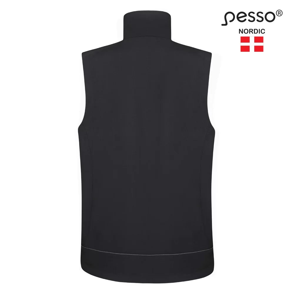 SOFTBLACK, GILET SOFTSHELL PESSO SOFTBLACK, NOIR