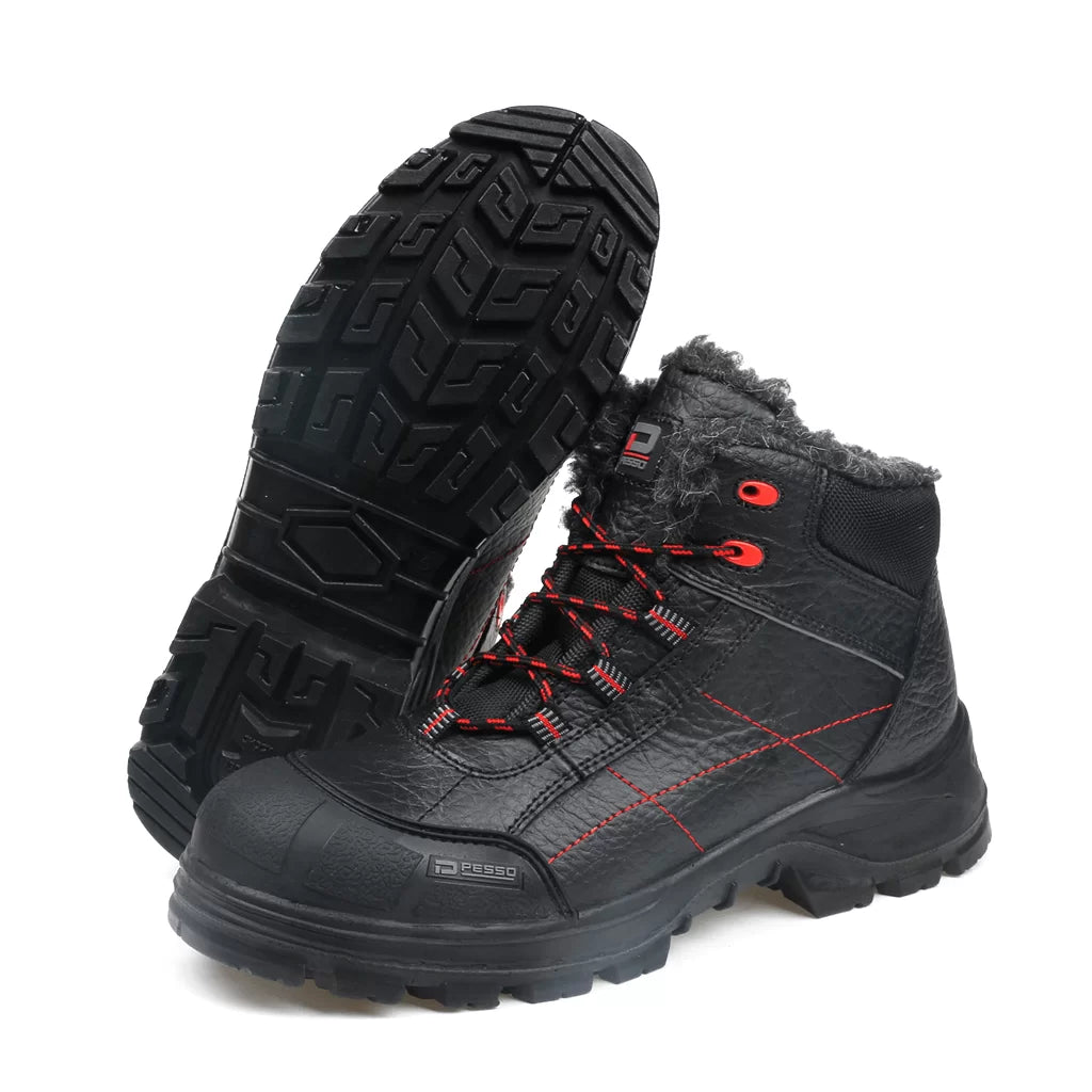 BOTTES DE SÉCURITÉ D'HIVER EN CUIR NATUREL ARCTIC PESSO S3
