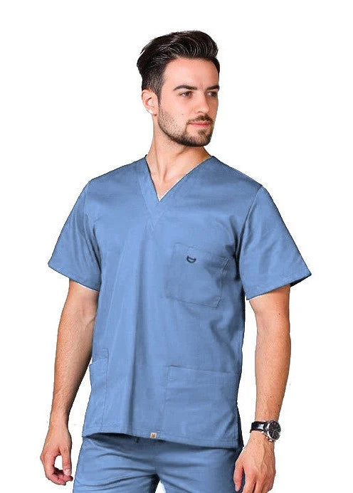 PHILTEX- Poly Cotton Unisex Scrub Top (Ceil Blue)