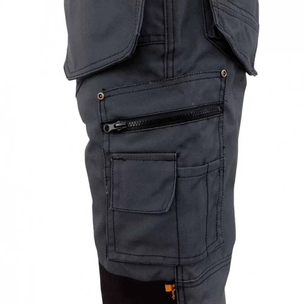 KDP110P, PANTALON DE TRAVAIL EN TOILE PESSO, GRIS