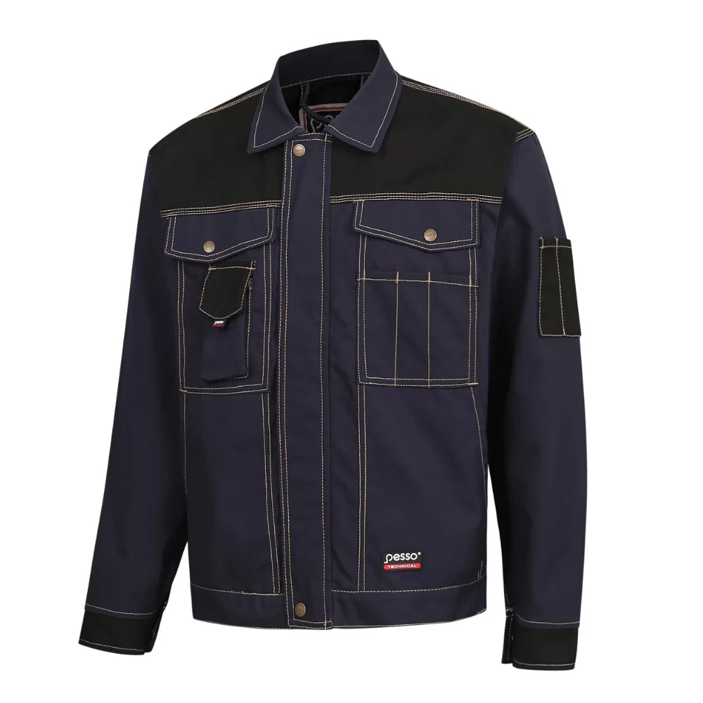 DSCMN, VESTE DE TRAVAIL EN TOILE PESSO DSCM, MARINE