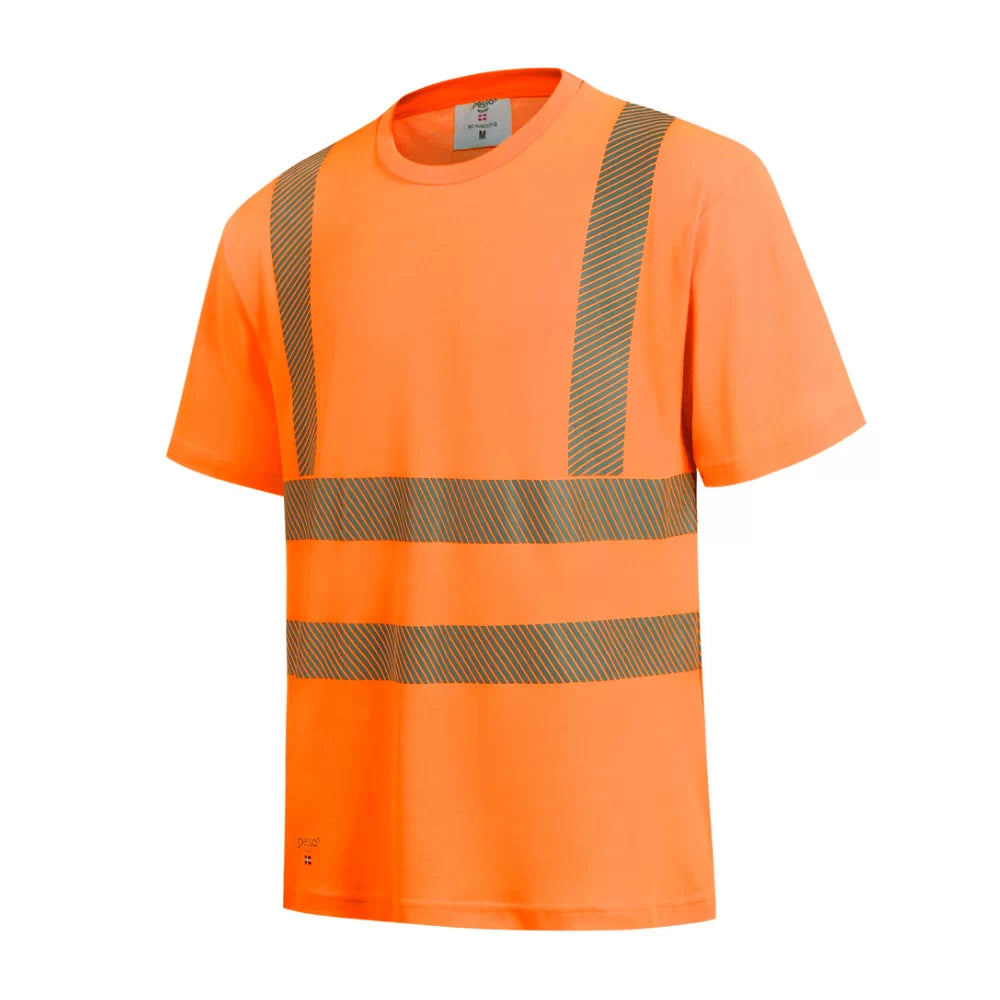 HVMCOT_OR, T-SHIRT HAUTE VISIBILITÉ PESSO HVMCOT, ORANGE