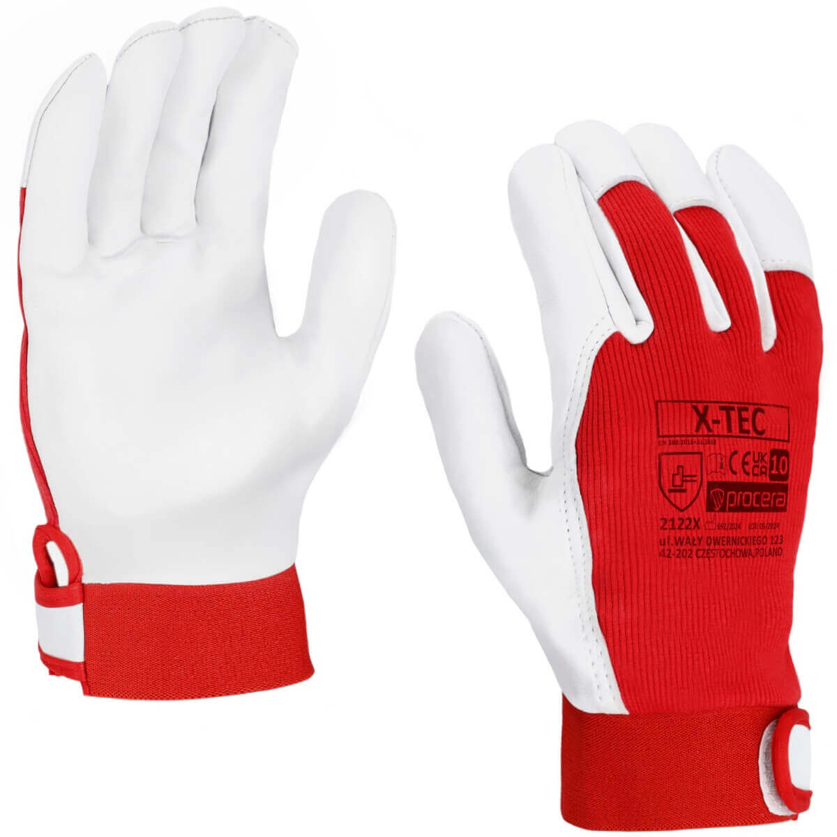 X-TEC GOATSKIN REINFORCED PROTECTIVE GLOVES
