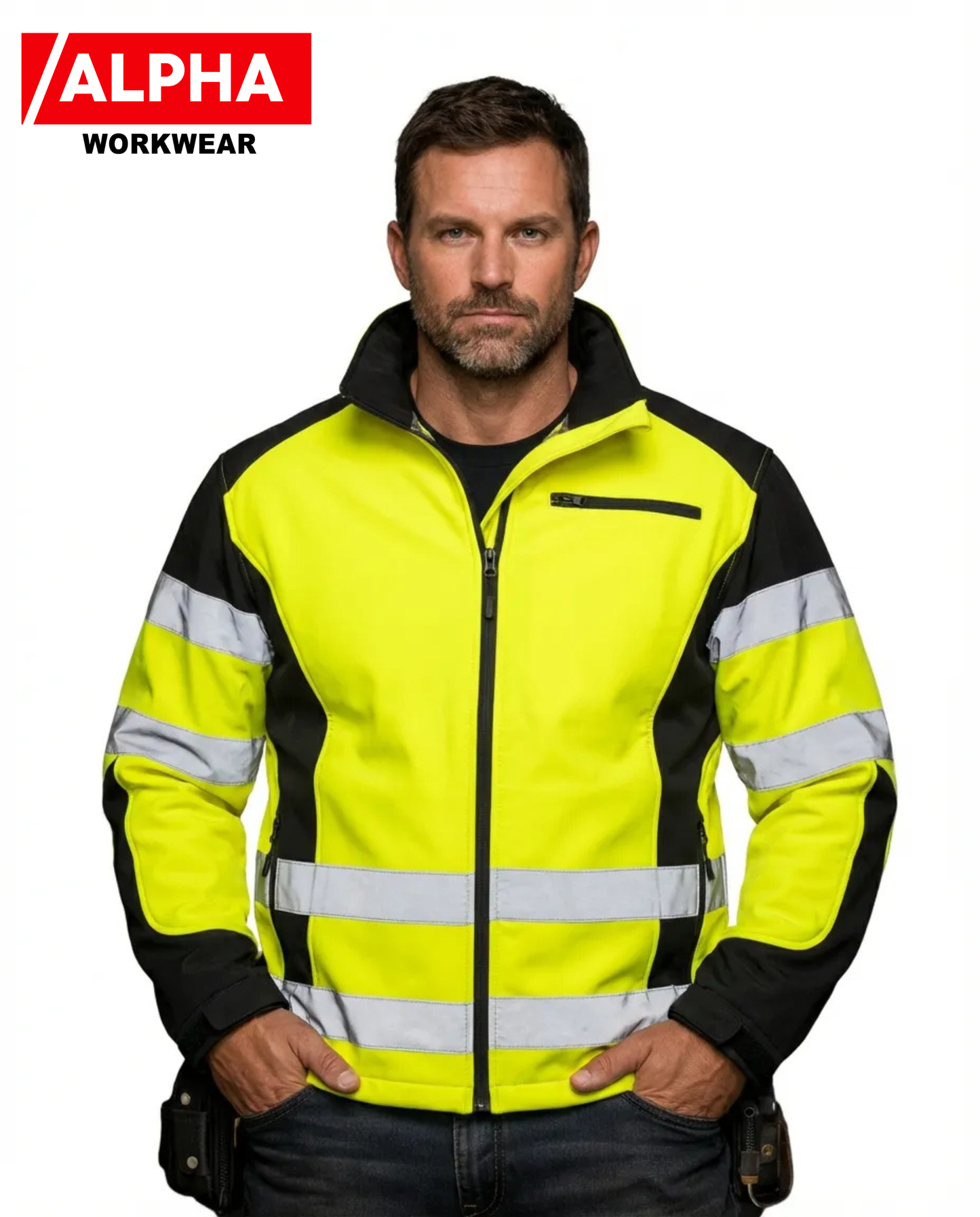SNIPER SOFTSHELL YELLOW HV JACKET
