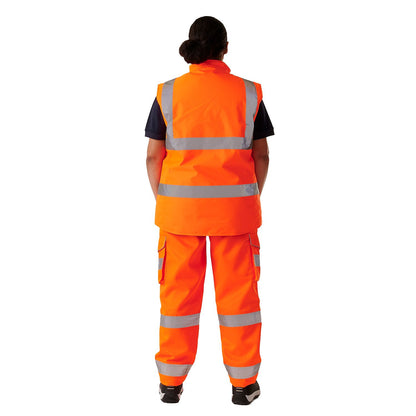 SHV-L1018 Women's Hi Vis Orange Anjali Body Warmer (ORANGE)
